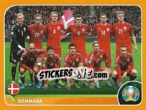 Sticker Line-up - UEFA Euro 2020 Preview. 528 stickers version n. DEN2 - Panini
