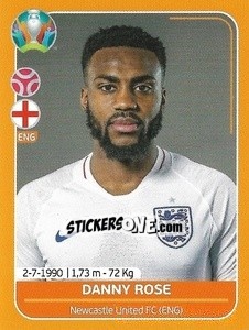 Sticker Danny Rose - UEFA Euro 2020 Preview. 528 stickers version n. ENG8 - Panini