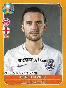 Sticker Ben Chilwell - UEFA Euro 2020 Preview. 528 stickers version n. ENG12 - Panini