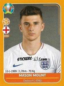 Sticker Mason Mount - UEFA Euro 2020 Preview. 528 stickers version - Panini