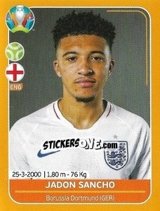 Sticker Jadon Sancho - UEFA Euro 2020 Preview. 528 stickers version n. ENG25 - Panini