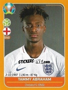 Sticker Tammy Abraham - UEFA Euro 2020 Preview. 528 stickers version n. ENG26 - Panini