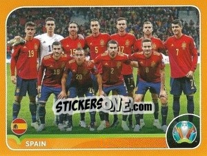 Sticker Line-up - UEFA Euro 2020 Preview. 528 stickers version n. ESP2 - Panini