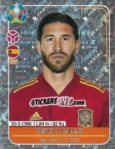 Cromo Sergio Ramos - UEFA Euro 2020 Preview. 528 stickers version - Panini