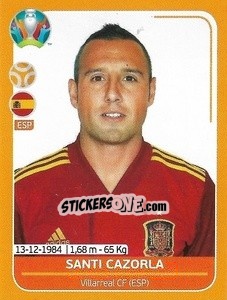Sticker Santi Cazorla - UEFA Euro 2020 Preview. 528 stickers version - Panini