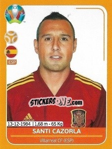 Sticker Santi Cazorla - UEFA Euro 2020 Preview. 528 stickers version n. ESP16 - Panini