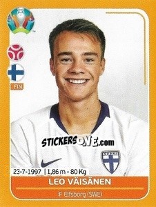 Sticker Leo Väisänen - UEFA Euro 2020 Preview. 528 stickers version n. FIN15 - Panini