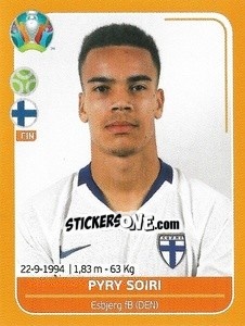 Sticker Pyry Soiri - UEFA Euro 2020 Preview. 528 stickers version n. FIN23 - Panini
