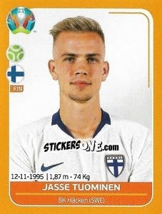 Sticker Jasse Tuominen - UEFA Euro 2020 Preview. 528 stickers version n. FIN24 - Panini