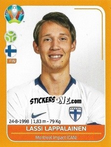 Sticker Lassi Lappalainen - UEFA Euro 2020 Preview. 528 stickers version n. FIN25 - Panini