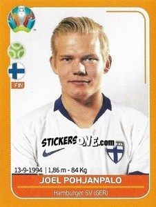 Sticker Joel Pohjanpalo - UEFA Euro 2020 Preview. 528 stickers version n. FIN26 - Panini