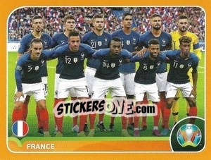 Sticker Line-up - UEFA Euro 2020 Preview. 528 stickers version n. FRA2 - Panini