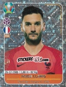 Sticker Hugo Lloris - UEFA Euro 2020 Preview. 528 stickers version n. FRA4 - Panini