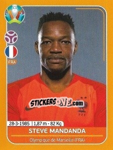 Sticker Steve Mandanda - UEFA Euro 2020 Preview. 528 stickers version n. FRA5 - Panini