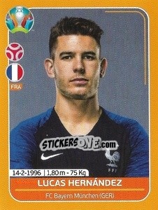 Sticker Lucas Hernández - UEFA Euro 2020 Preview. 528 stickers version - Panini