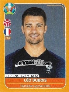 Sticker Léo Dubois - UEFA Euro 2020 Preview. 528 stickers version - Panini