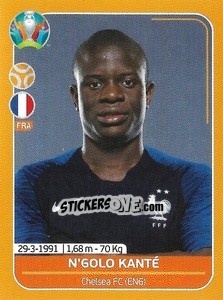 Sticker N'Golo Kanté - UEFA Euro 2020 Preview. 528 stickers version n. FRA16 - Panini