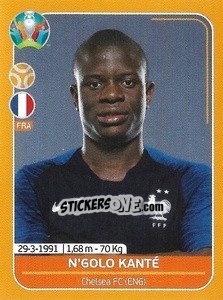 Sticker N'Golo Kanté - UEFA Euro 2020 Preview. 528 stickers version - Panini