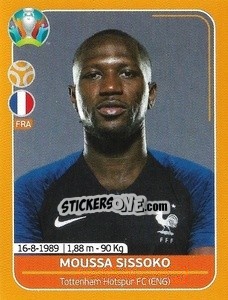 Sticker Moussa Sissoko - UEFA Euro 2020 Preview. 528 stickers version n. FRA18 - Panini