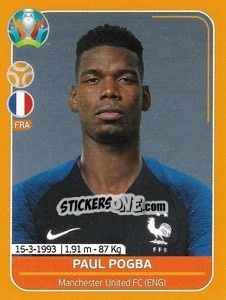 Figurina Paul Pogba - UEFA Euro 2020 Preview. 528 stickers version - Panini