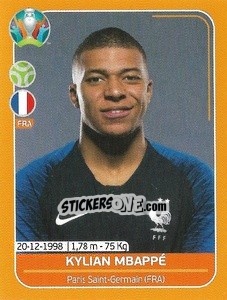 Sticker Kylian Mbappé - UEFA Euro 2020 Preview. 528 stickers version n. FRA23 - Panini