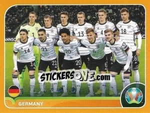 Sticker Line-up - UEFA Euro 2020 Preview. 528 stickers version n. GER2 - Panini