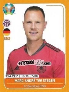Sticker Marc-André ter Stegen - UEFA Euro 2020 Preview. 528 stickers version - Panini