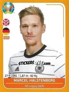 Sticker Marcel Halstenberg - UEFA Euro 2020 Preview. 528 stickers version - Panini