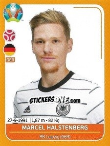 Sticker Marcel Halstenberg - UEFA Euro 2020 Preview. 528 stickers version n. GER9 - Panini