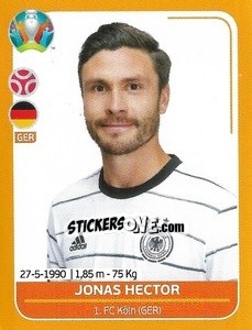 Sticker Jonas Hector - UEFA Euro 2020 Preview. 528 stickers version n. GER12 - Panini