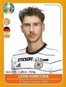Sticker Leon Goretzka - UEFA Euro 2020 Preview. 528 stickers version n. GER17 - Panini