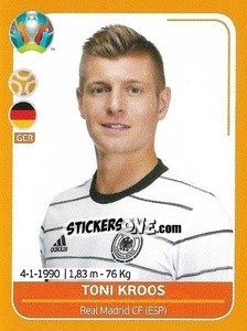 Sticker Toni Kroos - UEFA Euro 2020 Preview. 528 stickers version - Panini