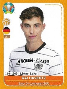 Sticker Kai Havertz - UEFA Euro 2020 Preview. 528 stickers version n. GER20 - Panini