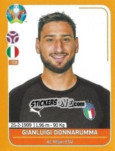 Sticker Gianluigi Donnarumma - UEFA Euro 2020 Preview. 528 stickers version - Panini