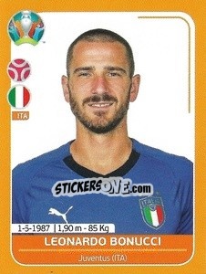 Sticker Leonardo Bonucci - UEFA Euro 2020 Preview. 528 stickers version - Panini