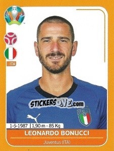 Sticker Leonardo Bonucci - UEFA Euro 2020 Preview. 528 stickers version n. ITA8 - Panini