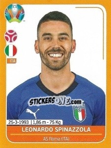 Sticker Leonardo Spinazzola - UEFA Euro 2020 Preview. 528 stickers version - Panini