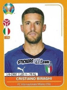 Figurina Cristiano Biraghi - UEFA Euro 2020 Preview. 528 stickers version - Panini