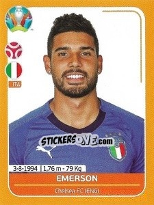 Sticker Emerson - UEFA Euro 2020 Preview. 528 stickers version - Panini