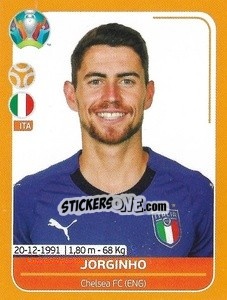 Sticker Jorginho - UEFA Euro 2020 Preview. 528 stickers version - Panini