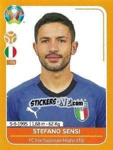 Sticker Stefano Sensi - UEFA Euro 2020 Preview. 528 stickers version - Panini