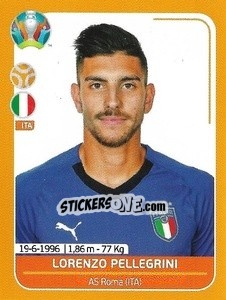 Sticker Lorenzo Pellegrini - UEFA Euro 2020 Preview. 528 stickers version n. ITA21 - Panini
