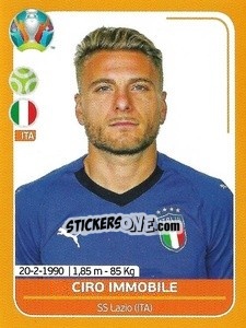 Sticker Ciro Immobile - UEFA Euro 2020 Preview. 528 stickers version n. ITA23 - Panini