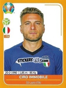 Figurina Ciro Immobile - UEFA Euro 2020 Preview. 528 stickers version - Panini