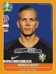 Sticker Marco Bizot - UEFA Euro 2020 Preview. 528 stickers version n. NED7 - Panini
