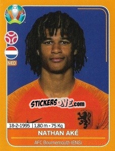 Sticker Nathan Aké - UEFA Euro 2020 Preview. 528 stickers version n. NED8 - Panini