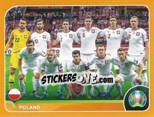 Sticker Line-up - UEFA Euro 2020 Preview. 528 stickers version n. POL2 - Panini