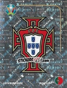 Sticker Logo - UEFA Euro 2020 Preview. 528 stickers version n. POR1 - Panini
