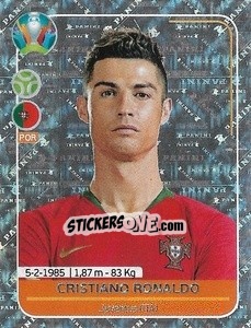 Sticker Cristiano Ronaldo - UEFA Euro 2020 Preview. 528 stickers version n. POR4 - Panini