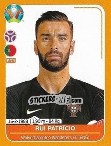 Sticker Rui Patrício - UEFA Euro 2020 Preview. 528 stickers version - Panini